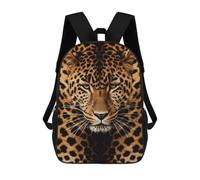 FodPand Heavy-Duty Laptop Backpack 17 Inch - 600D Polyester Depict A Leopard Backpack Lightweight Shoulder Bag Casual Daypack for Men & Women, Travel Hiking Camping