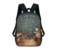 FodPand Heavy-Duty Laptop Backpack 17 Inch - 600D Polyester Math Backpack Lightweight Shoulder Bag Casual Daypack for Men & Women, Travel Hiking Camping