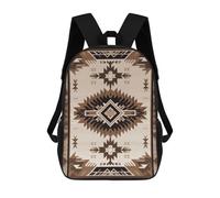 FodPand Heavy-Duty Laptop Backpack 17 Inch - 600D Polyester Native American Backpack Lightweight Shoulder Bag Casual Daypack for Men & Women, Travel Hiking Camping