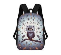 FodPand Heavy-Duty Laptop Backpack 17 Inch - 600D Polyester Owl Tree Branches Backpack Lightweight Shoulder Bag Casual Daypack for Men & Women, Travel Hiking Camping