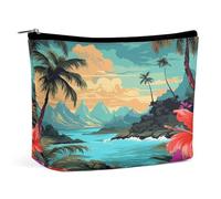 FodPand Hello Hawaii Makeup Bag Portable Travel Makeup Pouch Cosmetic Bags Zipper Bag Small Toiletry Pouch For Women