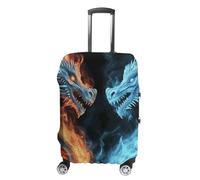 FodPand Ice And Fire Dragons Luggage Covers for Suitcase Protector Fits 19-32 Inch Suitcase Cover, Washable Travel Baggage Covers Durable Luggage Protector for Secure Fit, style, S, Modern