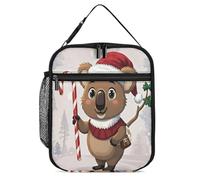 FodPand Interesting Wombats Lunch Bag for Adults Large Capacity Insulated Lunch Box Leakproof Reusable Cooler Tote with Handle for Office, Travel, Picnics - Water Resistant Food Organizer