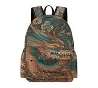 FodPand Intricate Dragon Pattern Backpack Travel Bag Laptop Backpack
