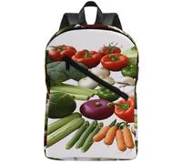 FodPand Introduction of Various Vegetables Laptop Backpack for Travel Backpack Large with 2 Compartments,Computer Bag for Men/Women