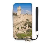 FodPand Israel at The Tower of David Wallet for Women Coin Purse | Travel Wallet Mens Wallet RFID Passport Holder Fits Passport Cards Cash Phone Bags Purses Credit Card Holder