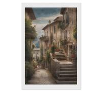 FodPand Italy Tuscan Diamond Painting Kits for Adults Beginner 5D Round Drill Full Diamonds Pictures Gem Art Kits Crafts Gift DIY Diamond Art Kits for Home Wall Decor 8"x12"