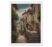 FodPand Italy Tuscan Diamond Painting Kits for Adults Beginner 5D Round Drill Full Diamonds Pictures Gem Art Kits Crafts Gift DIY Diamond Art Kits for Home Wall Decor 12"x16"