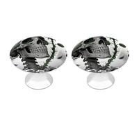 FodPand Kitchen Cabinet Knobs 2 Pack 1.1 Inch Drawer Knobs with Screws Single Hole Skeleton Red Rose Dresser Handles Stainless Steel Hardware for Bathroom Cupboard Furniture Closet Wardrobe Door