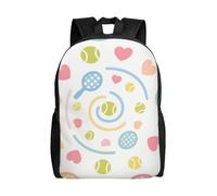 FodPand Laptop Backpack Large Capacity Carry On Backpack for Men Women Business Work Bag Abstract Sharks Casual Daypack, Tennis Pattern, One size