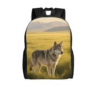 FodPand Laptop Backpack Large Capacity Carry On Backpack for Men Women Business Work Bag Abstract Sharks Casual Daypack, Wolf, One size
