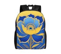 FodPand Laptop Backpack Large Capacity Carry On Backpack for Men Women Business Work Bag Abstract Sharks Casual Daypack, Elegant Floral Leaf, One Size, Travel Backpacks