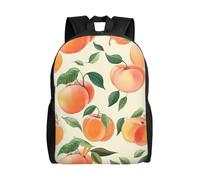 FodPand Laptop Backpack Large Capacity Carry On Backpack for Men Women Business Work Bag Autumn leaves and a wolf Casual Daypack, Peach, One Size, Travel Backpacks
