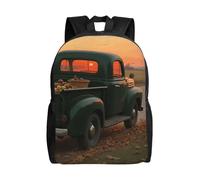 FodPand Laptop Backpack Large Capacity Carry On Backpack for Men Women Business Work Bag Baseball on Fire Casual Daypack, Autumn Fall Truck, One size
