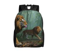 FodPand Laptop Backpack Large Capacity Carry On Backpack for Men Women Business Work Bag Black White Tiger Casual Daypack, Big Cats, One Size, Travel Backpacks