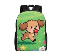 FodPand Laptop Backpack Large Capacity Carry On Backpack for Men Women Business Work Bag Cartoon Owl Snow Casual Daypack, Cartoon Dog, One Size, Travel Backpacks