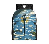 FodPand Laptop Backpack Large Capacity Carry On Backpack for Men Women Business Work Bag Chicken on a branch Casual Daypack, Blue Dragonfly, One size