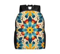 FodPand Laptop Backpack Large Capacity Carry On Backpack for Men Women Business Work Bag Corgi Dog Casual Daypack, Colorful Arabic Editable File Yellow, One Size, Travel Backpacks
