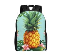 FodPand Laptop Backpack Large Capacity Carry On Backpack for Men Women Business Work Bag Cute Black Pug Casual Daypack, Tropical Pineapple, One Size, Travel Backpacks