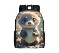 FodPand Laptop Backpack Large Capacity Carry On Backpack for Men Women Business Work Bag Delicious blueberries Casual Daypack, Cute Weasel, One size