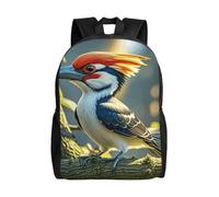 FodPand Laptop Backpack Large Capacity Carry On Backpack for Men Women Business Work Bag Delicious blueberries Casual Daypack, Cute Pileated Woodpecker, One Size, Travel Backpacks