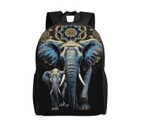 FodPand Laptop Backpack Large Capacity Carry On Backpack for Men Women Business Work Bag Dogs Casual Daypack, Two Elephants, One Size, Travel Backpacks