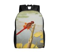FodPand Laptop Backpack Large Capacity Carry On Backpack for Men Women Business Work Bag Dragonflies Casual Daypack, Dragonflies, One size