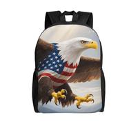 FodPand Laptop Backpack Large Capacity Carry On Backpack for Men Women Business Work Bag Eagle Flag Casual Daypack, Eagle Flag, One size
