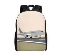 FodPand Laptop Backpack Large Capacity Carry On Backpack for Men Women Business Work Bag Eagle Flag Casual Daypack, Airplane on Airport, One size