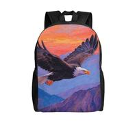 FodPand Laptop Backpack Large Capacity Carry On Backpack for Men Women Business Work Bag Eastern Bluebird Casual Daypack, Eagle Mountain Pattern, One Size, Travel Backpacks
