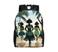 FodPand Laptop Backpack Large Capacity Carry On Backpack for Men Women Business Work Bag Five silhouettes of Hawaiian dance Casual Daypack, Five Silhouettes of Hawaiian Dance, One Size, Travel