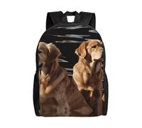 FodPand Laptop Backpack Large Capacity Carry On Backpack for Men Women Business Work Bag Golden Retrievers Casual Daypack, Golden Retrievers, One Size, Travel Backpacks