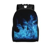 FodPand Laptop Backpack Large Capacity Carry On Backpack for Men Women Business Work Bag Golden Retrievers Casual Daypack, Blue Flame, One size