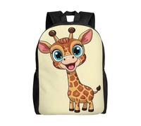 FodPand Laptop Backpack Large Capacity Carry On Backpack for Men Women Business Work Bag Green Tree Casual Daypack, Funny Giraffe, One Size, Travel Backpacks