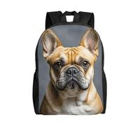 FodPand Laptop Backpack Large Capacity Carry On Backpack for Men Women Business Work Bag Hawaii Flower Casual Daypack, French Bulldog, One Size, Travel Backpacks