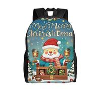 FodPand Laptop Backpack Large Capacity Carry On Backpack for Men Women Business Work Bag Merry Christmas Casual Daypack, Merry Christmas, One size
