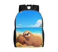 FodPand Laptop Backpack Large Capacity Carry On Backpack for Men Women Business Work Bag Moose Casual Daypack, Lazy Sloth, One size