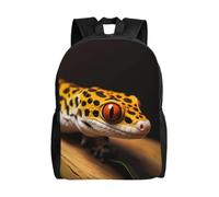 FodPand Laptop Backpack Large Capacity Carry On Backpack for Men Women Business Work Bag Moose Casual Daypack, Leopard Little Gecko, One Size, Travel Backpacks
