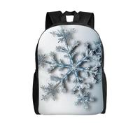 FodPand Laptop Backpack Large Capacity Carry On Backpack for Men Women Business Work Bag Ocean Sailing Casual Daypack, Transparent Snowflake, One Size, Travel Backpacks