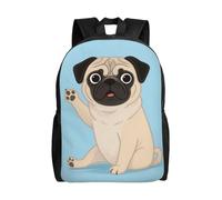 FodPand Laptop Backpack Large Capacity Carry On Backpack for Men Women Business Work Bag Retro Cassette Tape Casual Daypack, Pug, One size
