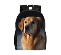 FodPand Laptop Backpack Large Capacity Carry On Backpack for Men Women Business Work Bag Sports Themed Casual Daypack, Golden Retriever, One size