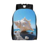 FodPand Laptop Backpack Large Capacity Carry On Backpack for Men Women Business Work Bag Train Casual Daypack, Summer Seashells, One Size, Travel Backpacks