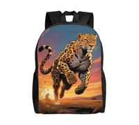 FodPand Laptop Backpack Large Capacity Carry On Backpack for Men Women Business Work Bag Train Casual Daypack, Sunset Cheetah, One Size, Travel Backpacks