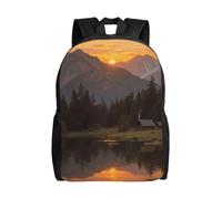 FodPand Laptop Backpack Large Capacity Carry On Backpack for Men Women Business Work Bag Train Casual Daypack, Sunset Sky Landscape, One Size, Travel Backpacks