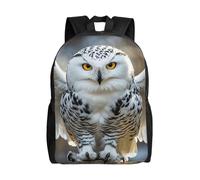 FodPand Laptop Backpack Large Capacity Carry On Backpack for Men Women Business Work Bag Truck in Snow Casual Daypack, Snow Owl, One Size, Travel Backpacks