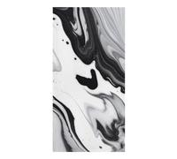 FodPand Lightweight Microfiber Large Overszed Black and White Paint Mixed Beach Towel 30.3x61.4 in Sand Blanket Travel, Swim, Bathroom, Girls Women Adults Gift Soft Big Pool Swim Towels