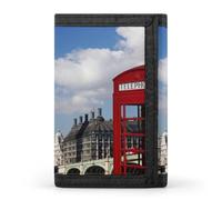 FodPand London Big Ben Wallet,Portable Three Folds Wallet Sturdy With Hanging Buckle Zipper Wallets for Man Woman