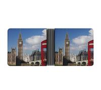 FodPand London Big Ben Wallet Slim Minimalist Men Wallet Durable Portable Bifold Purse PU Passcase