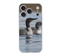 FodPand Loon Birds Phone Case for iPhone 17 TPU Hard Phone Protective Cover Anti-Scratch Shockproof Minimalist Aesthetic Case for Women & Men Transparent