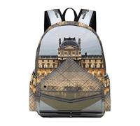 FodPand Louvre Museum in Paris Backpack Travel Bag Laptop Backpack